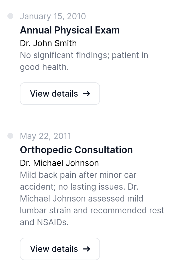 InPractice Medical Record Review Software